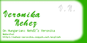 veronika nehez business card